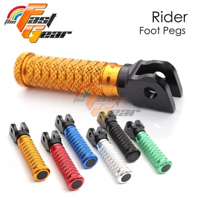 Pinos dianteiros dourados para motocicleta M-Grip para Yamaha FZ6 S Fazer 04-16 15 14 13 12 - Imagem 1 de 4