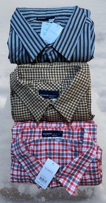 (3) Rocawear Button Up Shirt 5X NEW Big Tall  Long Sleeve Dress HipHop NWT $79 - Image 1 of 4