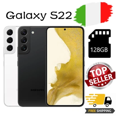 NUOVO Samsung Galaxy S22 SM-S901 - 128GB Nero Bianco Sbloccato ✔Garanzia 24 MESI - Immagine 1 di 3