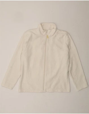 FILA Womens Fleece Jacket UK 14 Large White Polyester DE41 - Image 1 of 3