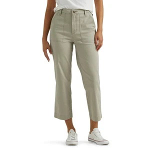 Lee Women's Heritage High Rise Utility Crop Pant, Size 6, Regular Fit, Pockets - Picture 1 of 5