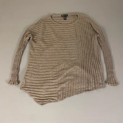 Suéter asimétrico para mujer INC International Concepts grande tejido acanalado Foto 1 de 4