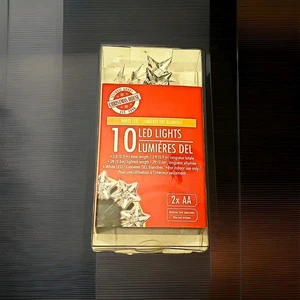 NEW Christmas House LED Clear Star String Lights 10Ct 3Ft Long Indoor New  - Picture 1 of 2