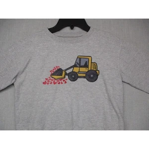 Graphic Print Gray Streetwear Casual CrewNeck Sweatshirt Boys Size XL - Picture 1 of 8