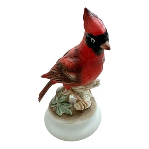 Lefton China Red Cardinal Porcelain Bird Figurine KW395 1970s Hand Painted - Picture 1 of 6