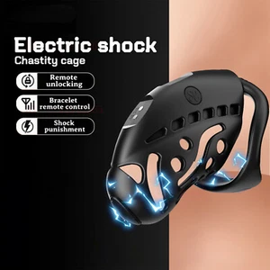 Pulsera de control remoto Cb masculino jaula de castidad inteligente con 3 anillos castidad DeviXy - Imagen 1 de 7