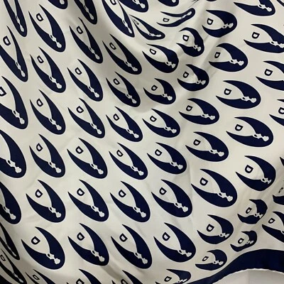 DAPHNE MODAFIORI LUNARES AZUL CUADRADO bufanda de seda 27 en HECHO EN ITALIA #A67 Foto 1 de 3