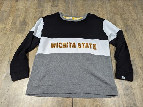 VICTORIAS SECRET PINK WSU Wichita State Shockers Sweatshirt Womens Large Cover