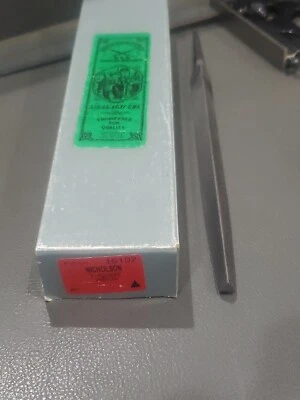 Nicholson 8" x 3 SQUARE (Triangle) Smooth Cut File 16102 Blacksmith Blade USA - Image 1 of 4