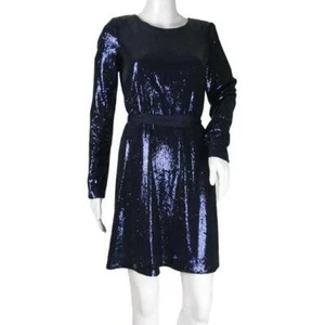 Mini Vestido para Mujer Ramy Brook "Hallie" Lentejuelas Color Azul Talla XS - Imagen 1 de 11