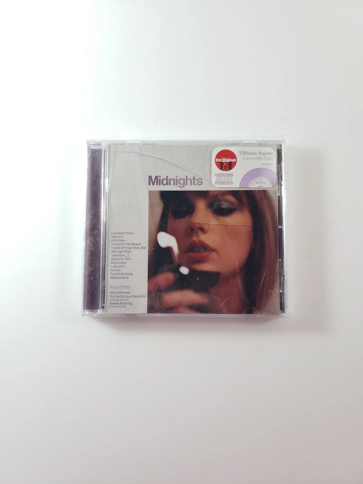 Taylor Swift - Midnights (Target Exclusive Lavender Disc, CD) *Cracked Case* New - Image 1 of 1