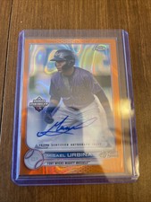 2022 Topps Pro Debut Chrome Orange Lava Refractor /25 Misael Urbina Auto