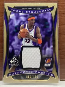 Tarjeta jersey Amare Stoudemire mazo superior SP usado 2004-05 #'d 006/100 - Imagen 1 de 2
