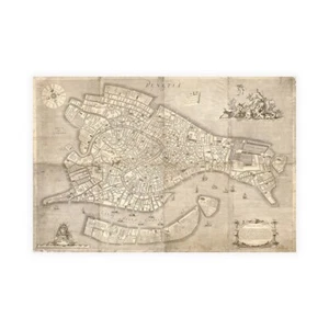 Leinwanddruck auf Papier Poster oder Gemälde Ughi Ludovico Stadt Venedig 1729 - Bild 1 von 2
