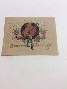 Vintage 1920s Christmas Greeting Card Sexy Woman Risqué - Picture 1 of 4