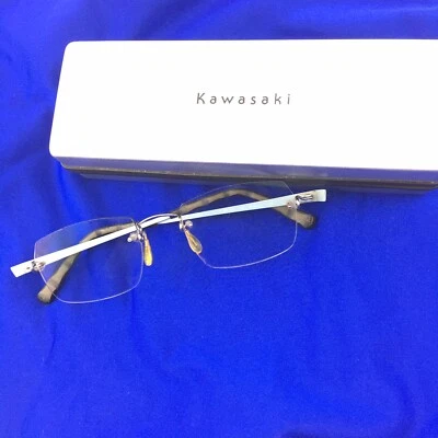 Monturas de gafas sin montura Kazuo Kawasaki MP 703 #73 B Titan 140 Japón Foto 1 de 4