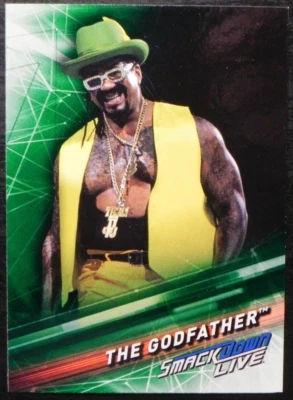 2019 Topps WWE Smackdown Live Legend GREEN Parallel #76 The Godfather - Image 1 of 2