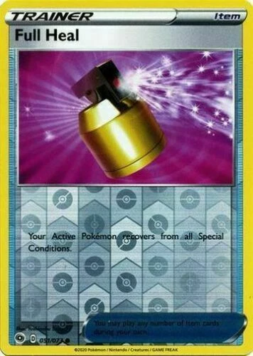 Pokemon -  Full Heal 051/073 - Reverse Holo - Champion's Path - NM/M - New - Image 1 of 1
