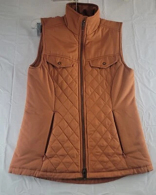Chaleco forrado acolchado Royal Robbins para mujer talla XS extra pequeño naranja quemado para caminar Foto 1 de 4
