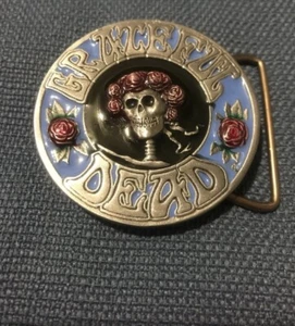 Reproduction Grateful Dead Belt Buckle 1978 Bertha Kelley Mouse - Picture 1 of 2