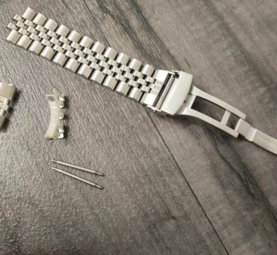 Bracciale acciaio inox giubileo 20 mm per hamilton kaki field H70595963