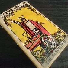 Vtg~1971~The Rider Tarot Deck~Magician WAITE 78 Cards + Instructions 