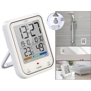 infactory Digitale Badezimmer- und Duschuhr mit Thermo-/Hygrometer, IP65 - Bild 1 von 11