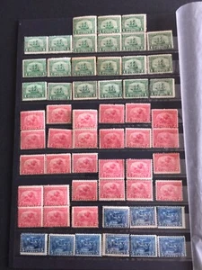 US STAMPS SC# 548-550 1c-5c Pilgrim Tercentenary Sets CV $1312.00 MINT OG NH-13 - Picture 1 of 4