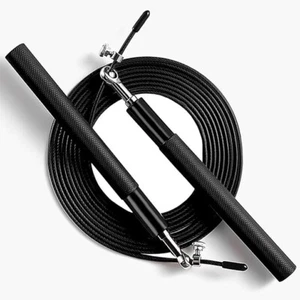 360° Swivel Speed Jump Rope with Steel-Coated Adjustable Rope & Aluminum Anti-Sl - Picture 1 of 5