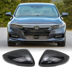 For Honda Accord 2018-2020 Rearview Side Wing Mirror Cover Carbon Fiber Pattern - Picture 1 of 12
