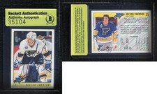 1993-94 O-Pee-Chee Premier Nelson Emerson #35 BAS Certified BAS Encased Auto