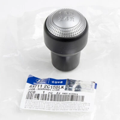 New Hyundai Shift Knob for 2001-06 Tiburon, 2004-09 Tucson 43711-2C100LK - Imagem 1 de 4