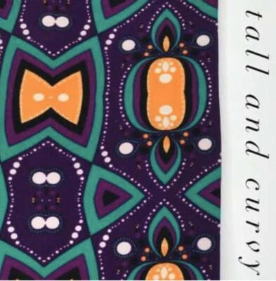 LuLaRoe TC Legging Azul Copo de Nieve Navidad Vacaciones Santa Lindo Unicornio Mayor Difícil de Encontrar Foto 1 de 4