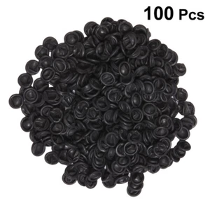 100 PIEZAS Cubierta Negra para Dedos Cunas para Pulgar Mangas para Dedos Cubierta de Goma para Dedos - Imagen 1 de 11