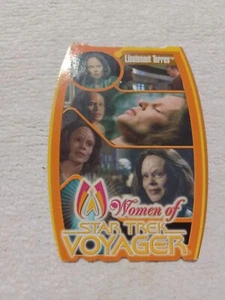 2001 WOMEN OF STAR TREK VOYAGER MORFEX CARD M9 TORRES AS A FACTORY WORKER - Picture 1 of 1