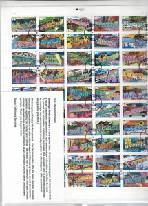 USA SC # 3561-3610 Greeting From America , Complete Panel , sealed  . FDC - Picture 1 of 1