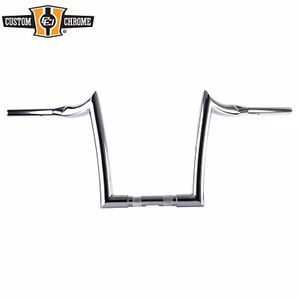 Manillar cromado de 1-1/2" 14" para Harley Big Twin Sportster XL Road King - Imagen 1 de 1