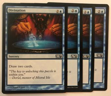 Divination 4X X4 - M10 M15 Any Set - COMMON - Sorcery - Lightly Played