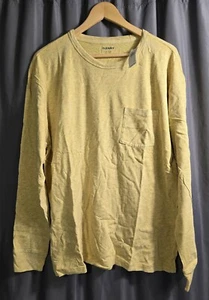 Old Navy Shirt Men’s Size Large Long Sleeve Pullover Yellow NWT - Picture 1 of 7
