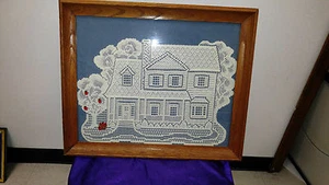 VOLKSKUNST NADELSPITZE BILD 1. PLATZ ALLENTOWN FAIR PA. 50 % RABATT SALE - Bild 1 von 4