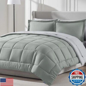 Nestl King Size Bettdecken-Set 7-teilig - Wendebett salbeigrün in einer Tasche, - Bild 1 von 5