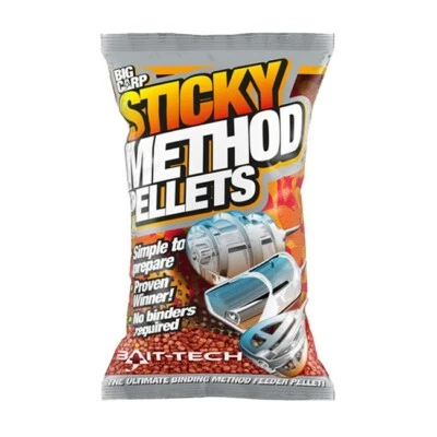 Bait Tech Sticky Method Micro Pellets -Green, Red Or Natural-800g Coarse Fishing - Image 1 of 3