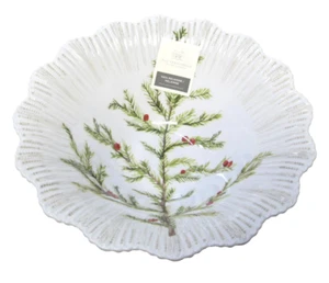 Rachel Ashwell The Farmhouse Melamin 12" Rd Servierschale Weihnachtsbaum - Bild 1 von 3
