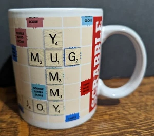 Scrabble 2015 Collectible Coffee Tea Mug Cup - Word Game Cream & Sugar - Hasbro - Picture 1 of 9