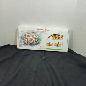 UGears ANTIQUE 3D Wooden Box: Wooden Box to Assemble & Fill with Treasure New - Picture 1 of 13