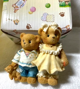Cherished Teddies Club Bernard And Bernice 1997 MEMBEARS Only Figurine with Box - Picture 1 of 6