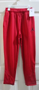 NWT Nike Air Jordan Dri-FIT Diamond Youth Boy's Gym Red Pants 95C545 w/Zipper - Picture 1 of 9