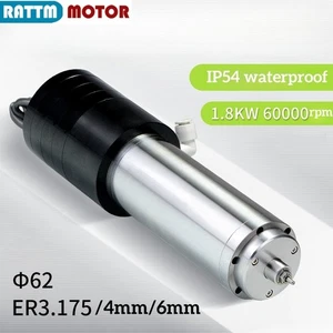 CNC 1.8KW 220V 60000rpm 62mm ATC Husillo Refrigeración por agua Cambio automático de herramientas - Imagen 1 de 8