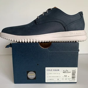 Cole Haan Herren Grand+ Einfache Zehe Oxford Größe 10M Marineblau Nubukleder/NM CLD - Bild 1 von 18