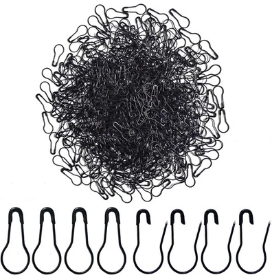 500 piezas pasadores de bombilla negros 0,8" seguridad de calabaza para proyecto artesanal, hogar  Foto 1 de 4
